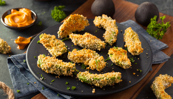 Fried Avocado with Chipotle Yogurt